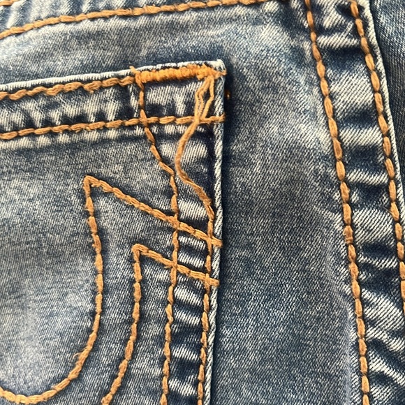 True Religion women’s Stella Mid rise skinny cable stitch jeans size 26 - Picture 10 of 13